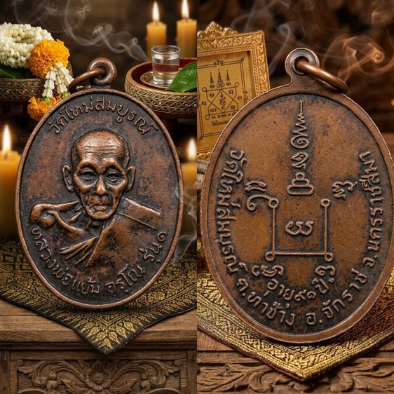 เหรียญรุ่น 1 หลวงพ่อแย้ม อรุโณ วัดใหม่สมบูรณ์ รูปที่ 2