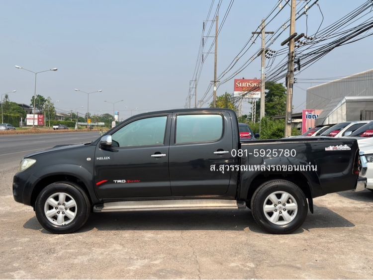 Toyota Hilux Vigo 2011 2.5 Double Cab E Prerunner VN Turbo ดีเซล เกียร์ธรรมดา ดำ รูปที่ 3