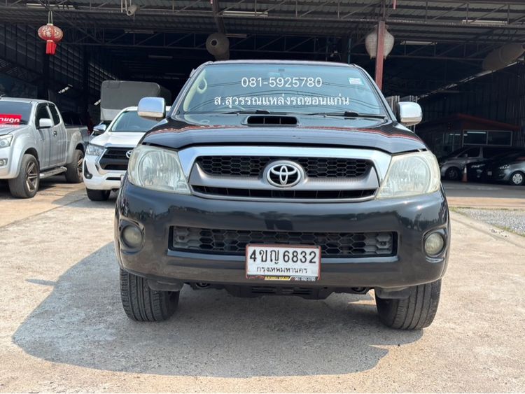 รถ Toyota Hilux Vigo 2.5 Double Cab E Prerunner VN Turbo สี ดำ