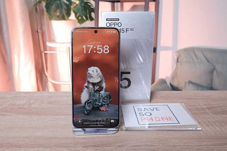 OPPO Reno 15 F 12+256GB สี Blue เครื่องสวย ราคาเพียง 9,990.- มีประกันร้าน 60 วัน รูปที่ 2