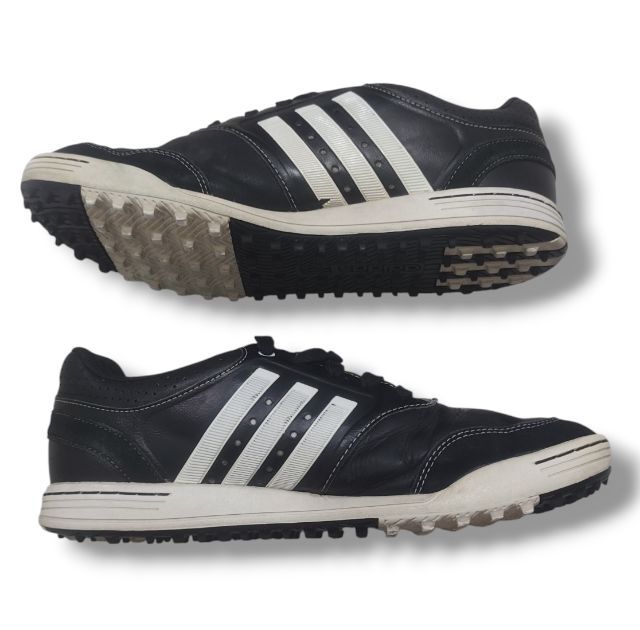 รองเท้ากอล์ฟไร้ปุ่มสำหรับผู้ชาย Adidas รุ่น I676132 สีดำขาว 42 26.5cm  รูปที่ 6
