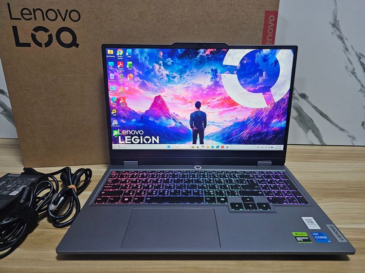 Legion วินโดว์ 16 กิกะไบต์ อื่นๆ ใช่ Lenovo LOQ intel i5 13450HX+ RTX3050 6GB+15.6" FHD IPS Ram16 เครื่อง สวย 1 เดือน