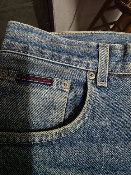 กางเกงยีนส์ขาสั้นTommy Hilfiger💯📌📌 รูปที่ 5