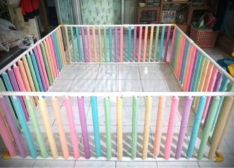 คอกกั้นเด็ก PVC บุนวม