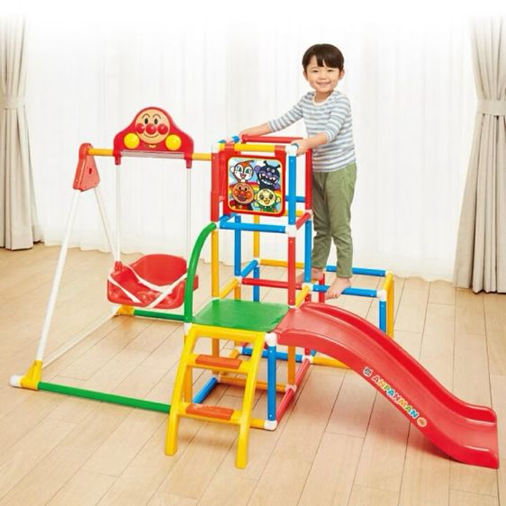 ของเล่น Anpanman My Child is a Genius Swing Park DX Jungle Gym Slide