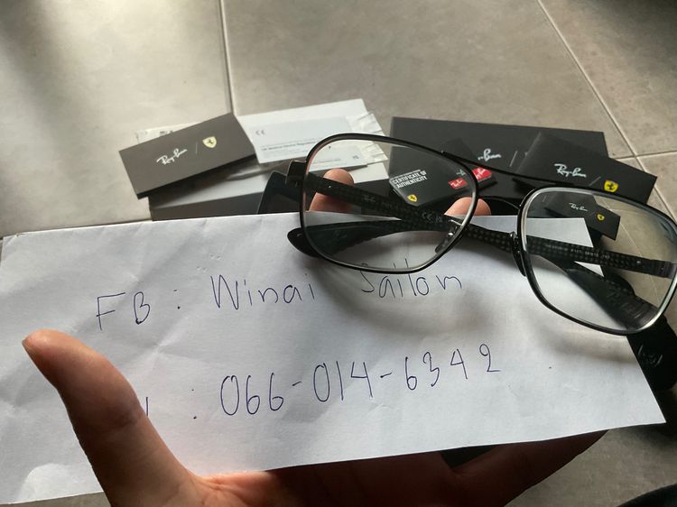 ขายกรอบแว่น Ray-Ban Ferrari Collection RX8436M F117 สภาพมือหนึ่ง รูปที่ 6