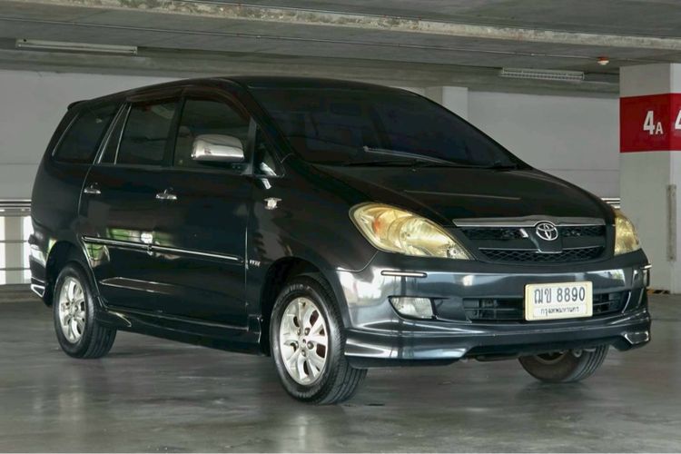 Toyota Innova 2008 2.0 V Van เบนซิน LPG เกียร์อัตโนมัติ ดำ รูปที่ 2