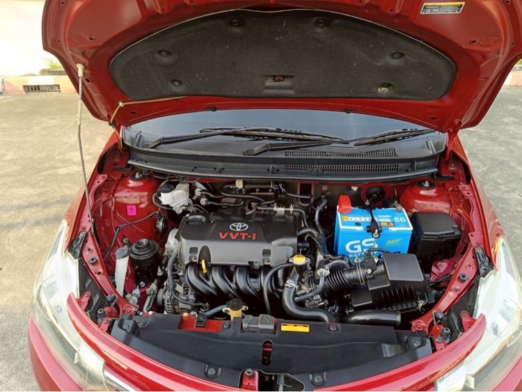 Toyota Vios 2014 1.5 E Sedan เบนซิน ไม่ติดแก๊ส เกียร์อัตโนมัติ แดง รูปที่ 4