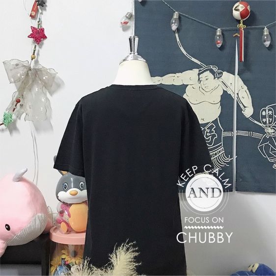 เสื้อยืดสีดำเฟนดิ Fendi Tape Bad Bugs T-Shirt รูปที่ 6