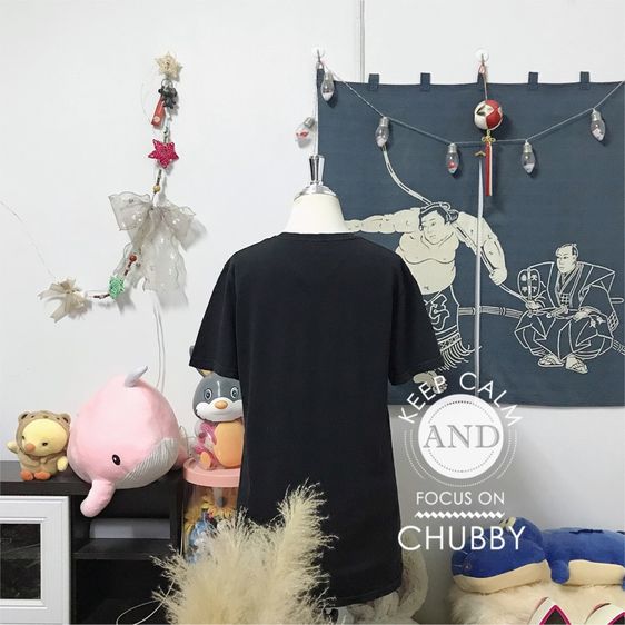 เสื้อยืดสีดำเฟนดิ Fendi Tape Bad Bugs T-Shirt รูปที่ 3