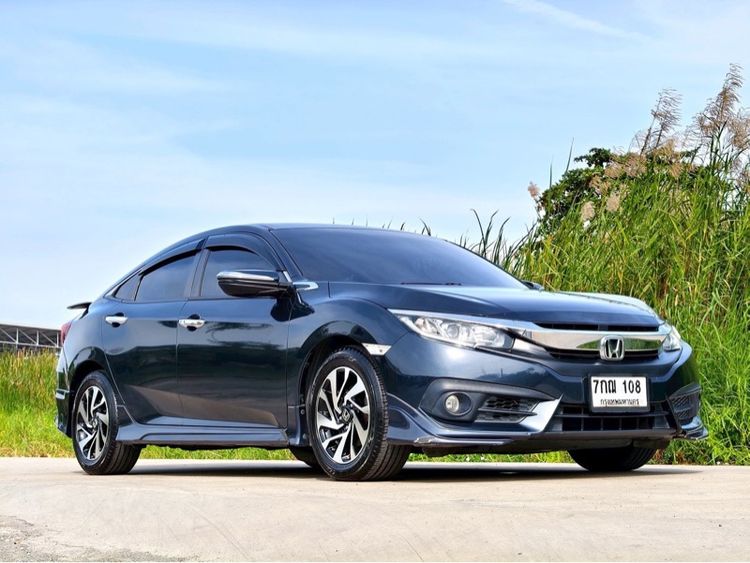 Honda Civic 2018 1.8 EL i-VTEC Sedan เบนซิน ไม่ติดแก๊ส เกียร์อัตโนมัติ น้ำเงิน รูปที่ 4