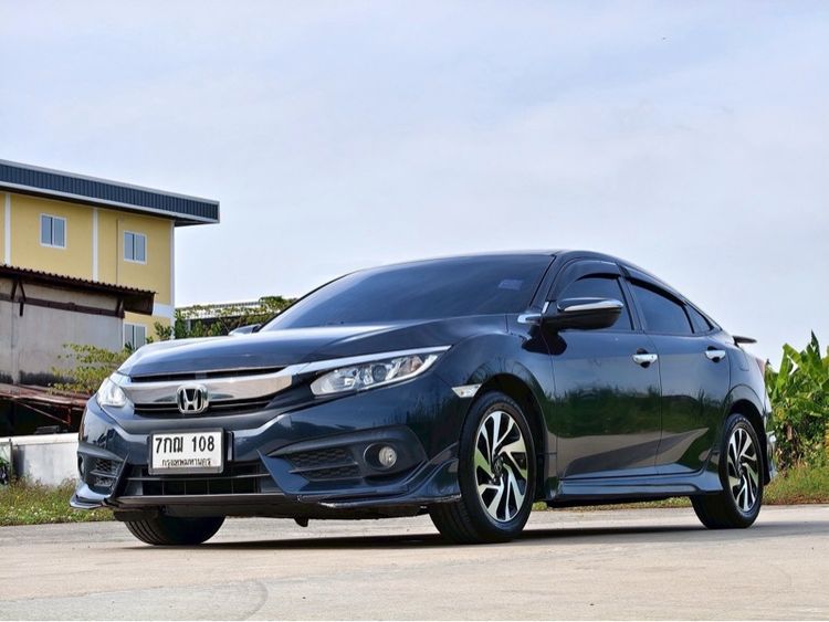 Honda Civic 2018 1.8 EL i-VTEC Sedan เบนซิน ไม่ติดแก๊ส เกียร์อัตโนมัติ น้ำเงิน รูปที่ 2