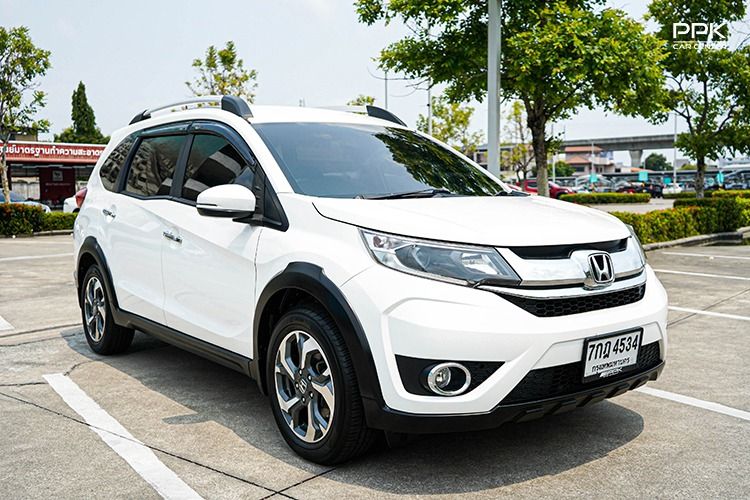 Honda BR-V 2018 1.5 V Utility-car เบนซิน ไม่ติดแก๊ส เกียร์อัตโนมัติ ขาว รูปที่ 3
