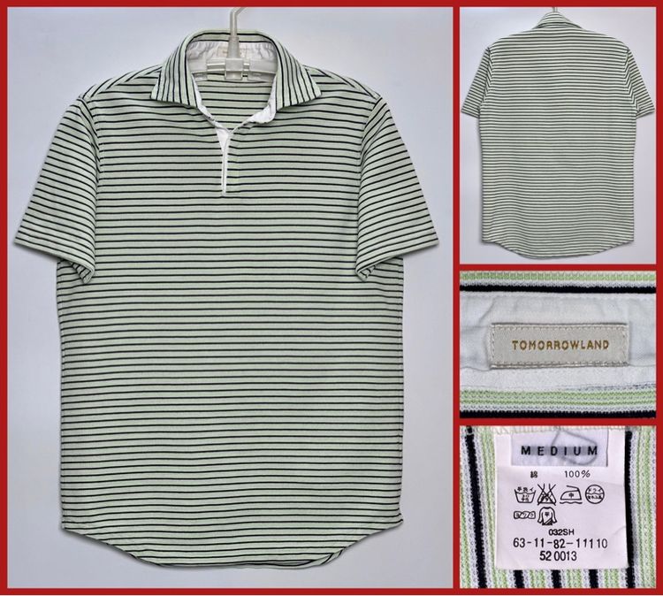 ⚠️แบรนด์เนมราคาแพงญี่ปุ่น‼️เสื้อโปโล TOMORROWLAND ของแท้ แบบสวยหายาก