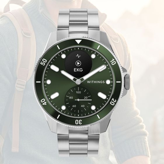 Withings ScanWatch Nova นาฬิกาหรู แพทย์ส่วนตัวบนข้อมือ แบต 30วัน 316L Sapphire ECG 33.9k