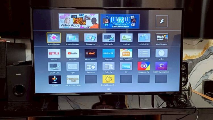 Panasonic Smart TV ขนาด 55 นิ้ว 4k อุปกรณ์ครบ ไม่มีตำหนิ