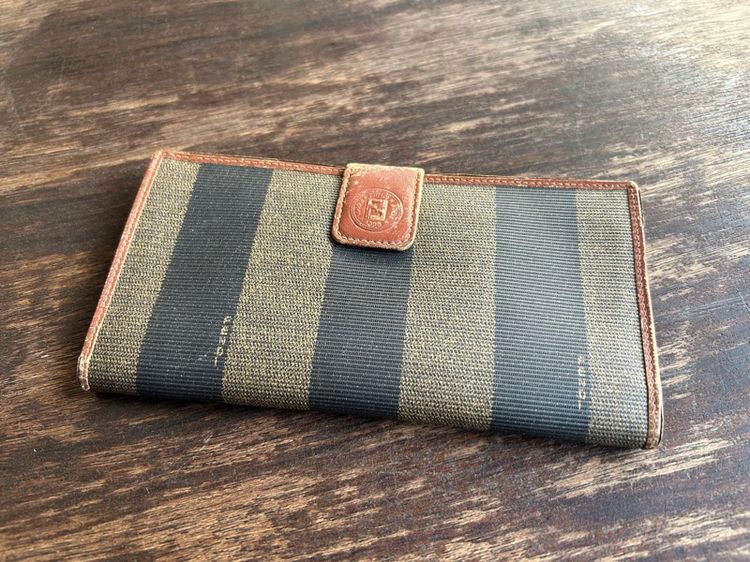 Fendi Pequin stripe Wallet