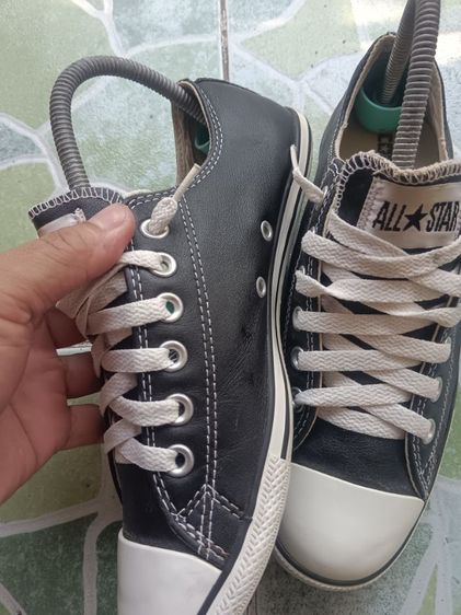 converse หนังมันสีดำแท้