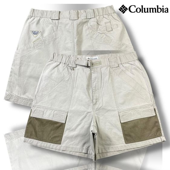 กางเกงขาสั้น Columbia แท้ 💯 size M วัดจริง เอว 31-37 ยาว 17 ปลายขากว้าง 13.5 นิ้ว สภาพดีมาก ดีเทลสวย ทรงสวย กระเป๋าเยอะ หายากน่าสะสมครับ