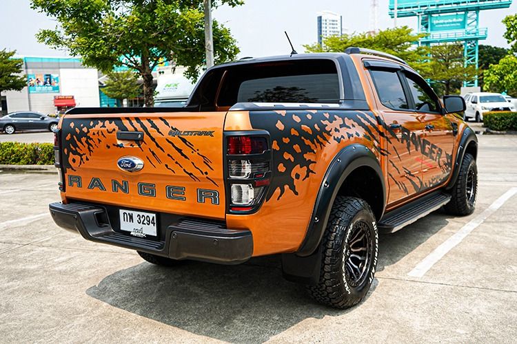 Ford Ranger 2019 2.0 Hi-Rider Wildtrak Pickup ดีเซล ไม่ติดแก๊ส เกียร์อัตโนมัติ ส้ม รูปที่ 4