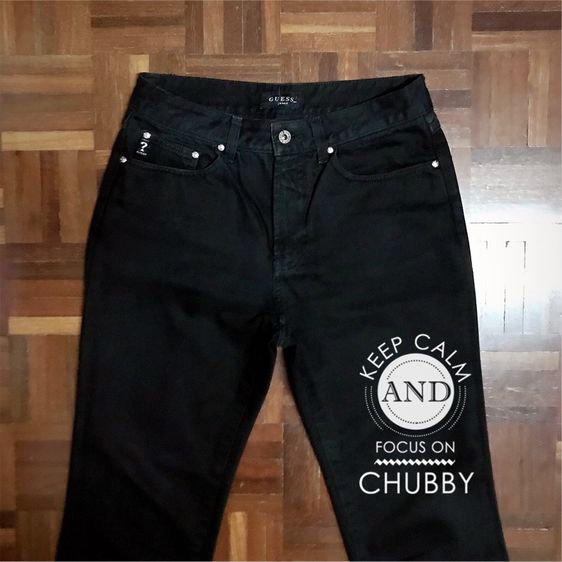 กางเกงยีนส์เอวกลางทรงกระบอกดเกสส์เเท่มาก GUESS JEANS Size เป้า 10 เอว 28 สะโพก 38 ยาว 37 รูปที่ 5