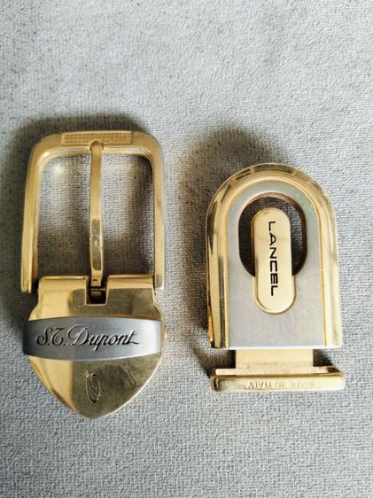 ขอขายหัวเข็มขัดแบรนด์เนม S.T Dupont และ lancel ทั้งสองอันนี้ made in Italy สภาพสมบูรณ์ตามรูปราคาทั้งสองในราคา 480บาท.