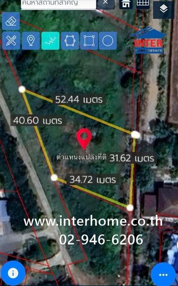 ที่ดินเปล่า 400 ตร.ว. ที่ดิน ใกล้สภานีอนามัยคลองสระ ถนนกาญจนาภิเษก ถนน Highway 2019 สามโคก ปทุมธานี