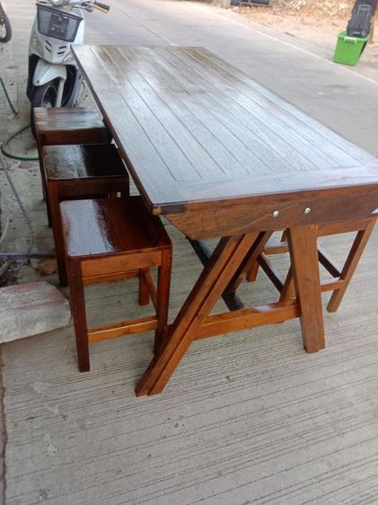 โต๊ะชุดพร้อมเก้าอี้ 6 ตัวสวยๆ รูปที่ 4