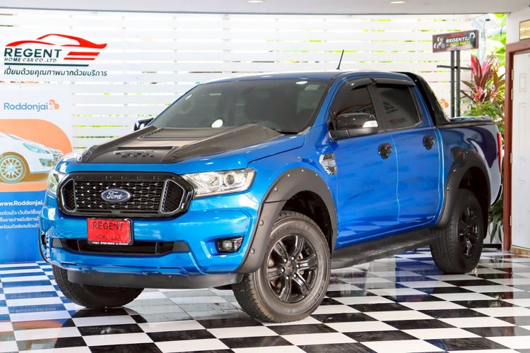 Ford Ranger 2021 2.2 Hi-Rider XLT Pickup ดีเซล ไม่ติดแก๊ส เกียร์อัตโนมัติ น้ำเงิน รูปที่ 3