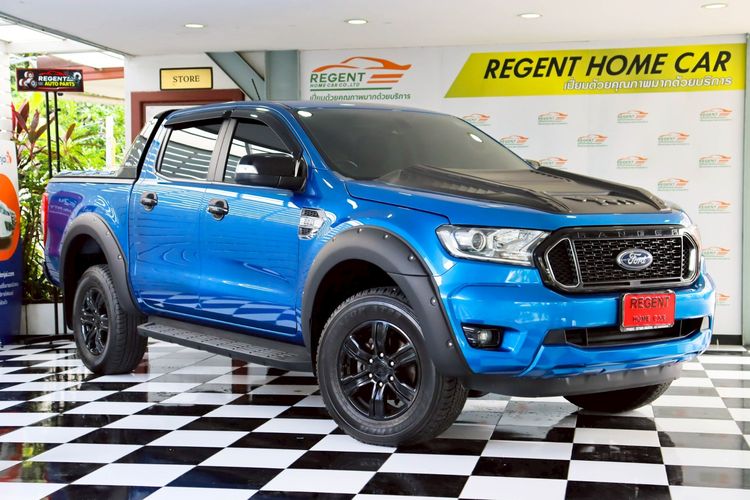 รถ Ford Ranger 2.2 Hi-Rider XLT สี น้ำเงิน