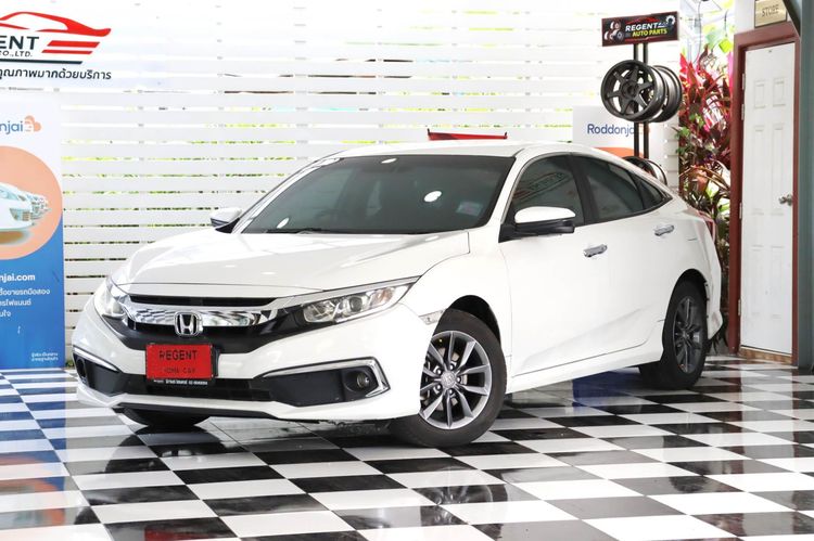 Honda Civic 2021 1.8 EL i-VTEC Sedan เบนซิน ไม่ติดแก๊ส เกียร์อัตโนมัติ ขาว รูปที่ 3