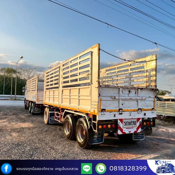 รถพ่วงกระบะคอกสูงไม่ดั้ม Hino 344 ปี 64  รูปที่ 5