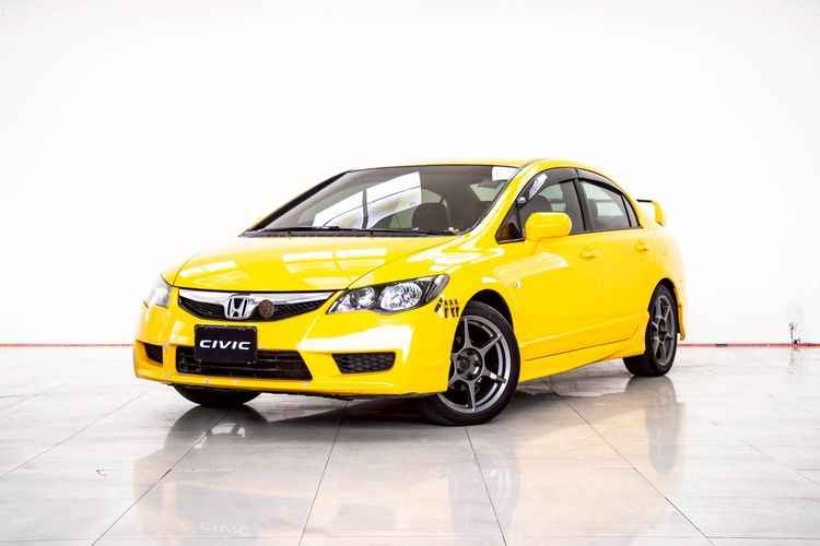 Honda Civic 2009 1.8 S i-VTEC Sedan เบนซิน ไม่ติดแก๊ส เกียร์อัตโนมัติ เหลือง