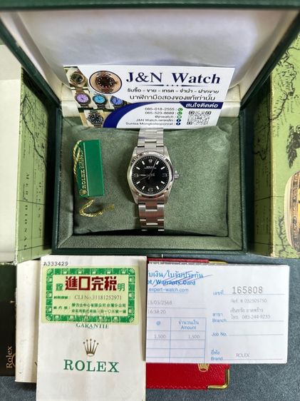 Rolex Oyster Perpetual Boy 31mm.หน้าดำ กล่องใบครบ รูปที่ 5
