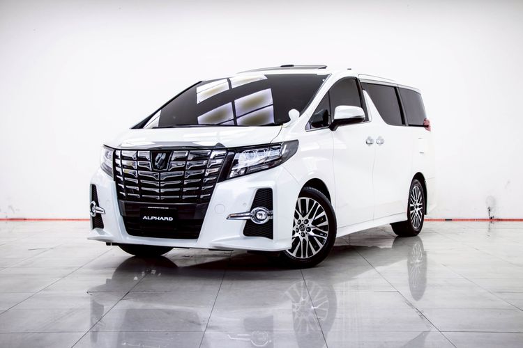 Toyota Alphard 2016 2.5 S C-Package Utility-car เบนซิน ไม่ติดแก๊ส เกียร์อัตโนมัติ ขาว