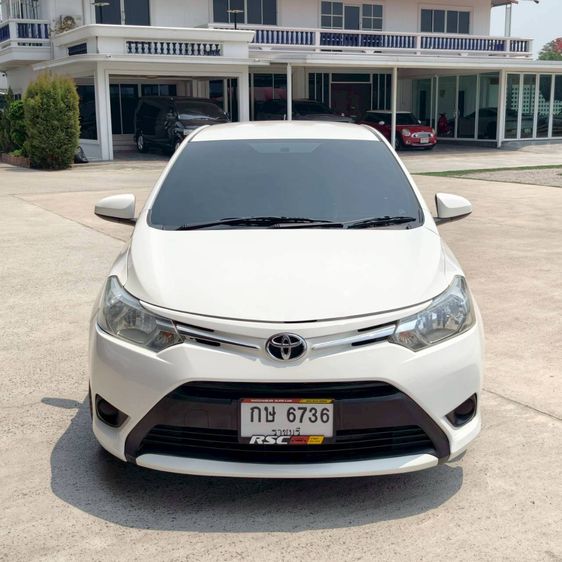 Toyota Vios 2015 1.5 J Sedan เบนซิน ไม่ติดแก๊ส เกียร์อัตโนมัติ ขาว รูปที่ 3