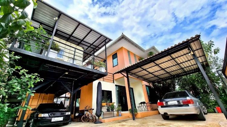 บ้านเดี่ยว , พร้อมออฟฟิศส่วนตัว 2 in 1  ทำเลรามอินทรา 69 ใกล้รถไฟฟ้าสายสีชมพู สถานีคู้บอน