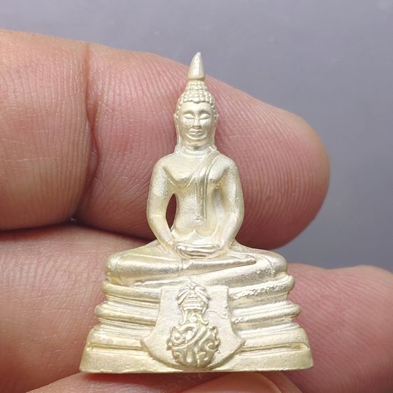 พระกริ่งพระพุทธโสธร ภปร. รุ่นย้อนยุค สร้างพระอุโบสถ พ.ศ. 2539 เนื้อเงิน พิมพ์ใหญ่ พร้อมกล่องเดิม ใบเซอร์ รูปที่ 3