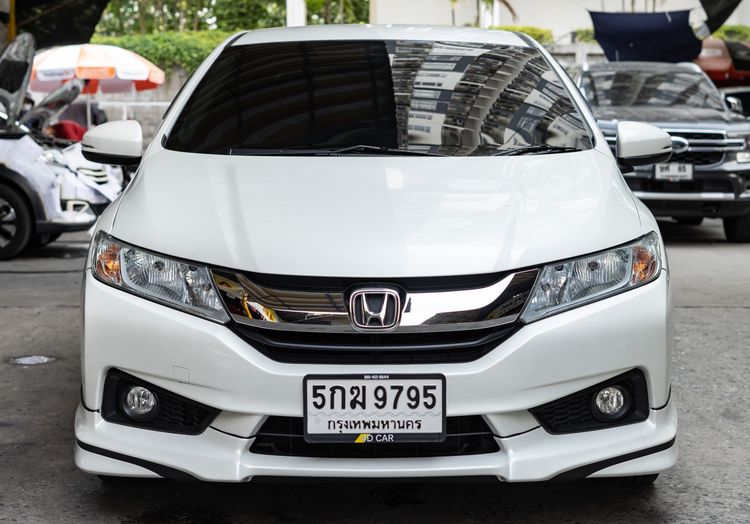 Honda City 2016 1.5 Sv i-VTEC Sedan เบนซิน ไม่ติดแก๊ส เกียร์อัตโนมัติ ขาว