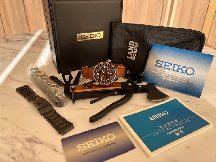 รับเทรด Seiko Limited Edition Land Monster Pinkgold Full set