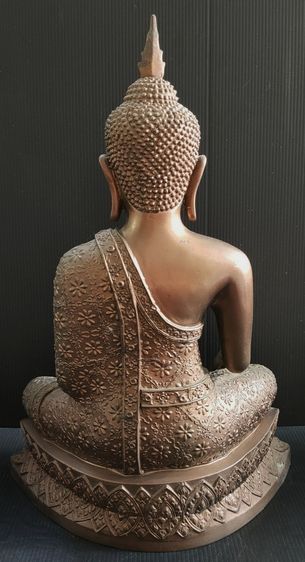 พระปางมารวิชัย แบบอู่ทอง จีวรลายดอก 9 นิ้ว รูปที่ 5