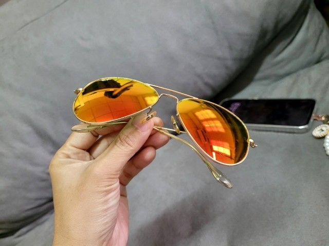 แว่นกันแดด Ray Ban แท้ ปรอทส้ม รูปที่ 2