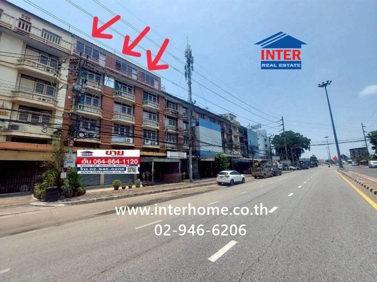 อาคารพาณิชย์ 5.5 ชั้น 48 ตร.ว. อาคารพาณิชย์ ใกล้ท่าเรือข้ามฟากเภตรา ถนนปู่เจ้าสมิงพราย ถนนวงแหวนอุตสาหกรรม พระประแดง สมุทรปราการ