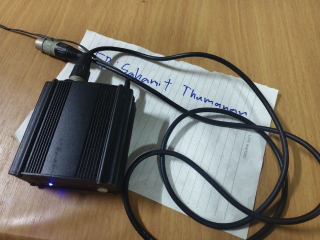 48v Phantom Power Supply สำหรับไมโครโฟน แถมสาย XLR (ส่งฟรี)