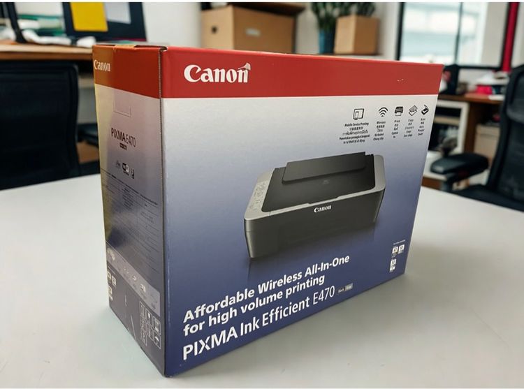 พริ้นเตอร์แบบหมึก Canon Pixma E470 Printer (wifi)