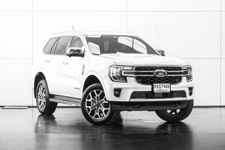 Ford Everest 2023 2.0 Titanium Plus Utility-car ดีเซล ไม่ติดแก๊ส เกียร์อัตโนมัติ ขาว รูปที่ 2