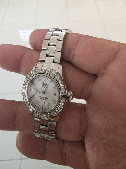 tag heuer aquaracer waf 1416 ladysize fulldimond.  รูปที่ 4