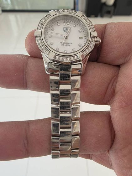 tag heuer aquaracer waf 1416 ladysize fulldimond.  รูปที่ 6