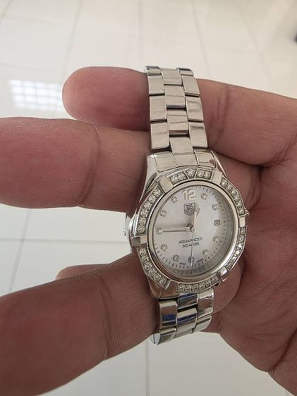 tag heuer aquaracer waf 1416 ladysize fulldimond.  รูปที่ 3