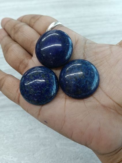 หินลาพีชแท้ทรงกลม   เม็ดละ รูปที่ 7